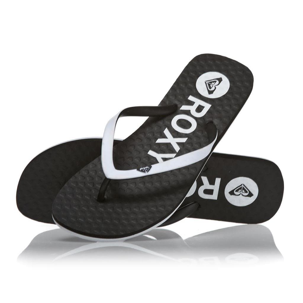Roxy Women's Bi Tone True Black Flip Flops